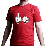 HAND SIGNS (F/*K YOU) T-Shirt - 100% Fine Jersey Combed Cotton Unisex T-Shirt - Sweat Shop Free