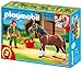 PLAYMOBIL Shire Horse with Groomer and Stable