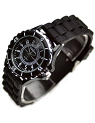 Classic Silicone Women Watch Gifts Stylish Black Fashion Lady Brand Watch for Girl L184-y