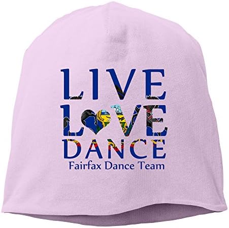 NOAACYKR Live Love Dance With Flag Of Pennsylvania Beanies Cap Pink