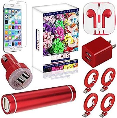 Apple iPhone 6 Plus Celkits-9 Accessory Kit - Red