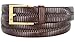 Genuine Leather Center Weaved Hand Woven Dress Belt 1-1/4