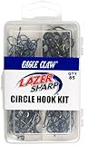 Lazer Sharp Circle Hook Assortment, Platinum Black