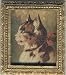 Dollhouse Artwork Framed Picture of a Vintage Cat