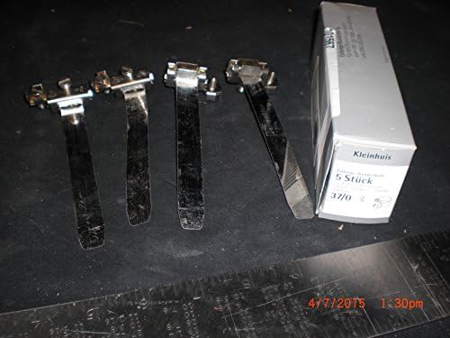 KLEINHUIS 37/0 5vk1220 grounding straps w-clamps 1/8-3/8 "/ 6 mm pkg 4