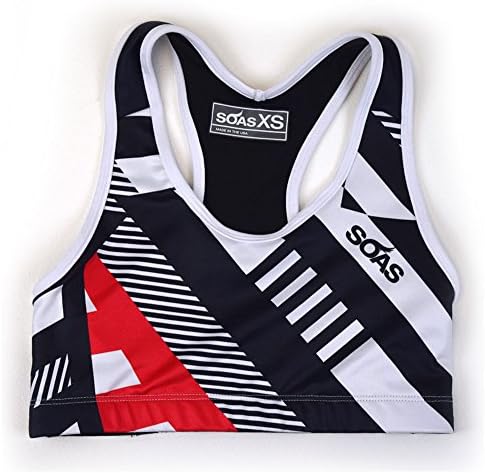 SOAS Racing - Red Geo Sports Bra Red / Black (Small)