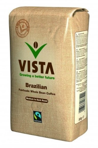 Vista Bio Fairtrade Kaffee Espresso 500g ganze 