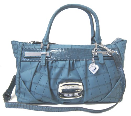 guess for woman hand bag blue color