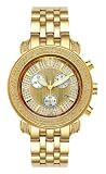 Joe Rodeo Tyler Gold w/ 2.00 Ctw. Genuine Diamond Chronograph Watch