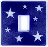 Glow in the Dark Blue Stars Light Switch Cover