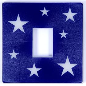 Glow in the Dark Blue Stars Light Switch Cover