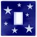 Glow in the Dark Blue Stars Light Switch Cover