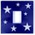 Glow in the Dark Blue Stars Light Switch Cover