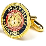 US Marine Corps Cufflinks w Jewelry Box