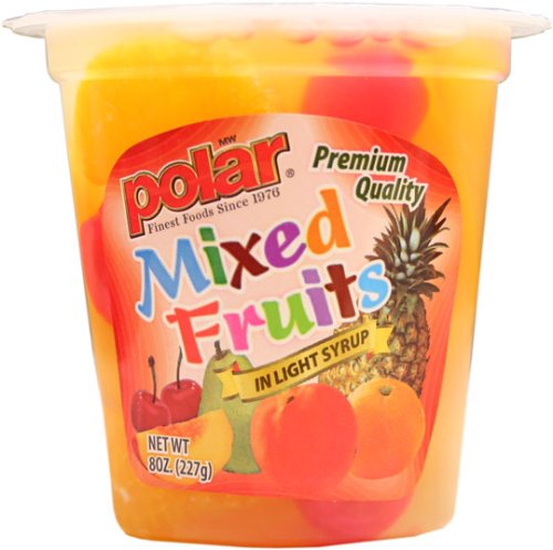 Slice Mixed Fruit Cup in Light Syrup (With Cherry Halves) by Polar Foods