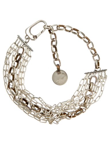 Twisted Silver Hardware Necklace