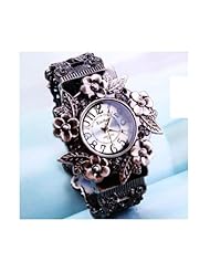 Lovely Vintage Engraving fashion ladys womens bracelet watches wrist bangle watch WP@TGZ159530W