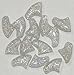 Purrdy Paws 40 Pack Soft Nail Caps for Cat Claws Silver Holographic Glitter Medium