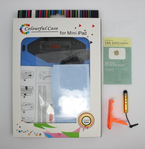 TheBestOne Series Ipad Mini Case(Previous Generation)3d Dual Protect Cover(newest Non Toxic Silicone Pc-multiple Color Options)extreme-duty Military Skin with Stand Rainproof Shockproof Dustproof Case for Ipad Mini Tablet Laptop+ (Free Capacitive Pen &amp; Mini Bracket &amp; Radiation Stickers)-blue