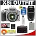 Canon Digital Rebel XSI 12MP Digital SLR Camera (Silver) + Canon 18-55mm IS Lens + Canon 75-300mm III Lens + 16GB Cameta Accessory Kit