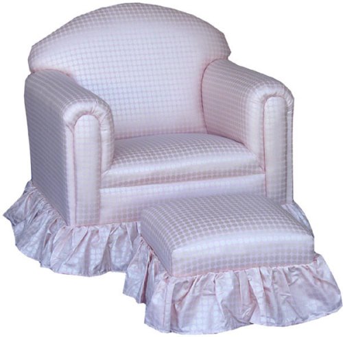 Angel Song Heaven Sent Light Pink Dot Classic Girl's Ottoman