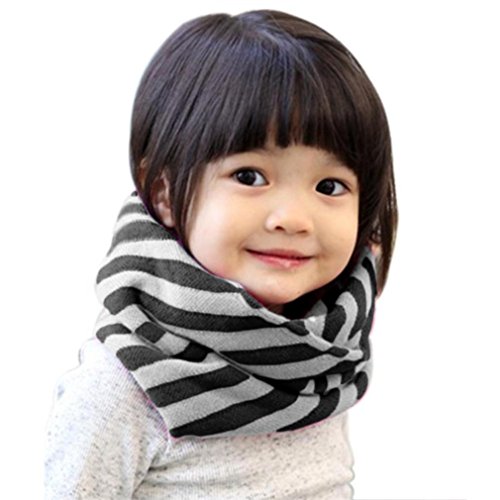 FEITONG® Fashion Child Baby Kids Scarf Colors Stitching O-ring Knit Woolen Baby Scarf Neck Warmer