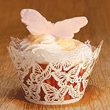 Paper Orchid Cupcake Wrappers in Sets of 12