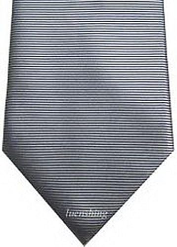 William Design SILK Mens Tie gray tone on tone stripes wedding formal prom wd-15335