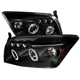 DODGE CALIBER BLACK LED HALO PROJECTOR HEAD LIGHTS