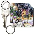 Cindy Thorrington Haggerty Earth Animals Spirits - Lucid Dreams of the Panther - Key Chains