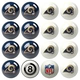 St. Louis Rams NFL Home vs. Away Billiard Balls Full Set (16 Ball Set) by Imperial International