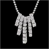 0.80 Carat Cubic-zirconia Sterling Silver Necklace