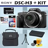 Sony Cybershot DSC-H3 8.1MP Digital Camera + 2GB Accessory Kit