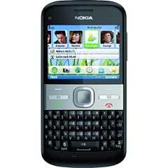 Nokia E5-00 Smartphone (6cm (2,3 Zoll) Display, Bluetooth, 5 Megapixel Kamera, QWERTZ-Tastatur) schwarz