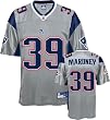 Laurence Maroney New England Patriots Silver Premier Stitched Jersey