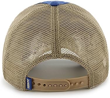Texas Rangers 47 Brand Montego Blue Big Sur Clean Up Snapback Mesh Hat Cap