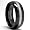 8MM Two Tone Black Tungsten Ring Wedding Band Size 7