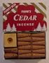 50 Paine's Red Cedar Cones With Holder - "Thrift Box"
