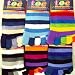 6 Pairs Girls Bright Stripey toe socks size 10-3