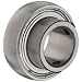 SB205 Axle Insert Mounted Bearing, 2 Bolt, 25mm Inside Diameter, Set screw Lock, Steel, Metric