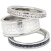 Stainless Steel Dallas Cowboys Stacked Logo Ring Set Stainless Steel Dallas Cowboys Stacked Logo Ring Set
