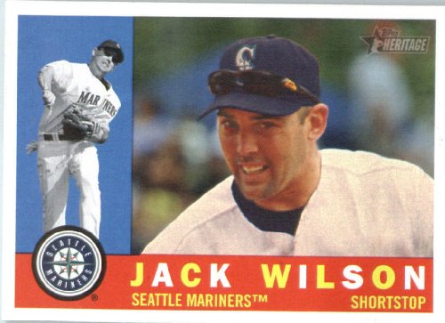 2009 Topps Heritage Baseball Card #551 Jack Wilson Seattle Mariners Mint Condition - Shipped In Protective Screwdown Display Case!