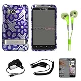 Purple Flowers Durable 2 Piece Protective Crystal Hard Shield Guard Cover C ....