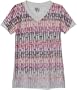 Roxy Girls 7-16 Grin And Bare It Short Sleeve V-Neck Burnout Tee