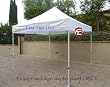 10ftx10ft Replacement Canopy with one detachable Sign display panel in White (Top Only)