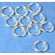 10 Sterling Silver Jump Rings Closed Jewelry 18 Gauge 7mm