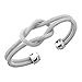 Silvertone Cuff Bracelets, Bangle Bracelets w/ Designer Inspired Jewelry Infinity Knot Bracelet