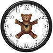 Teddy Bear (Sad Face) - Bear - JP Animal Wall Clock by WatchBuddy Timepieces (White Frame)