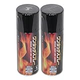 オキツモ オキツモワンタッチスプレー2本セット 【ツヤ消黒、ツヤ有メタリックシルバー】 300ml×2本