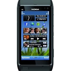 Nokia N8 Smartphone (12 MP Carl-Zeiss Kamera, Xenon Blitz, HDMI-Anschluss, Pinch-Zoom, Ovi Karten) dark grey